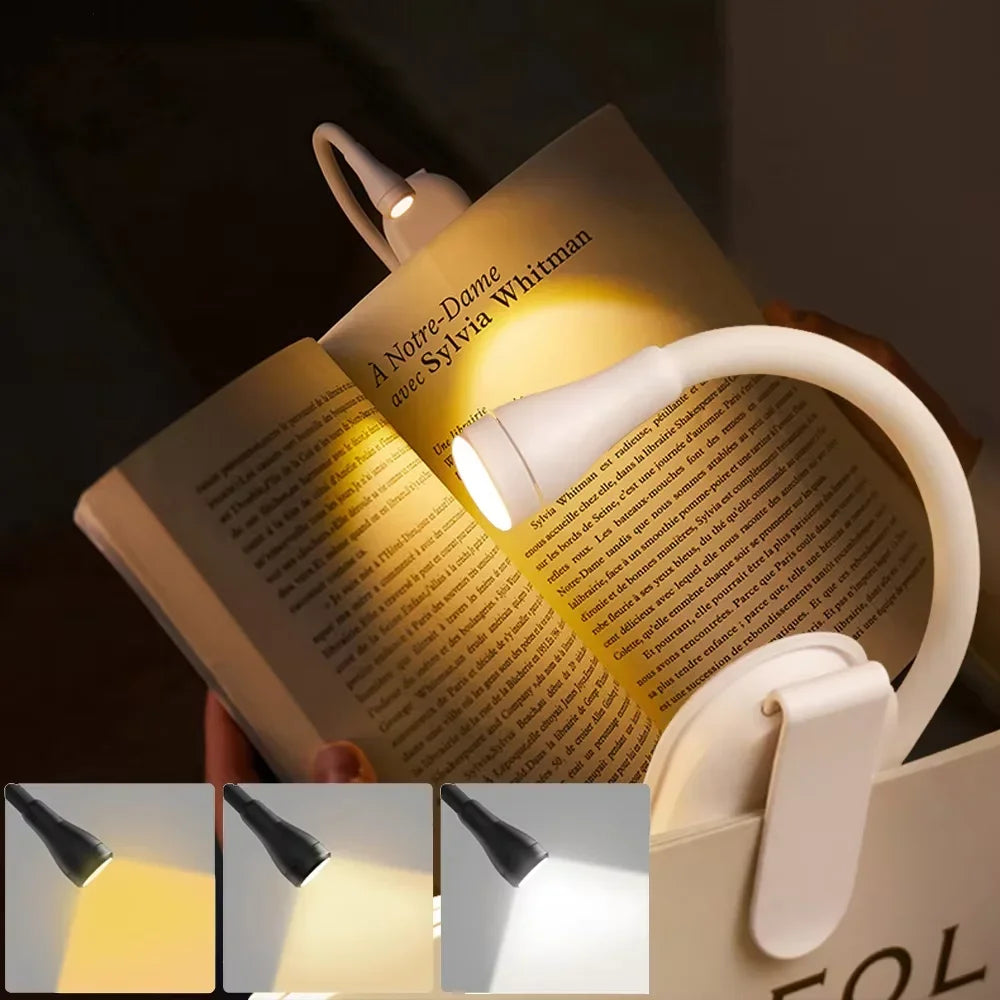 Mini Luz LED para lectura adaptable.