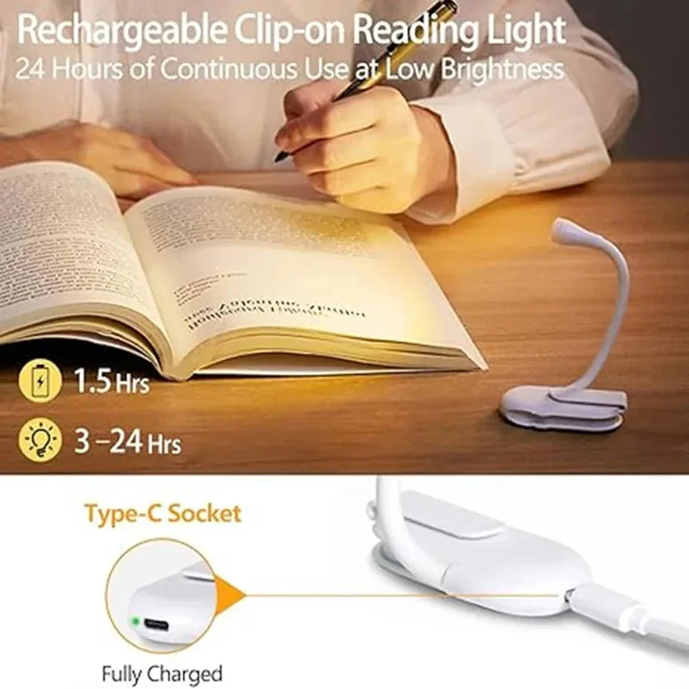 Mini Luz LED para lectura adaptable.